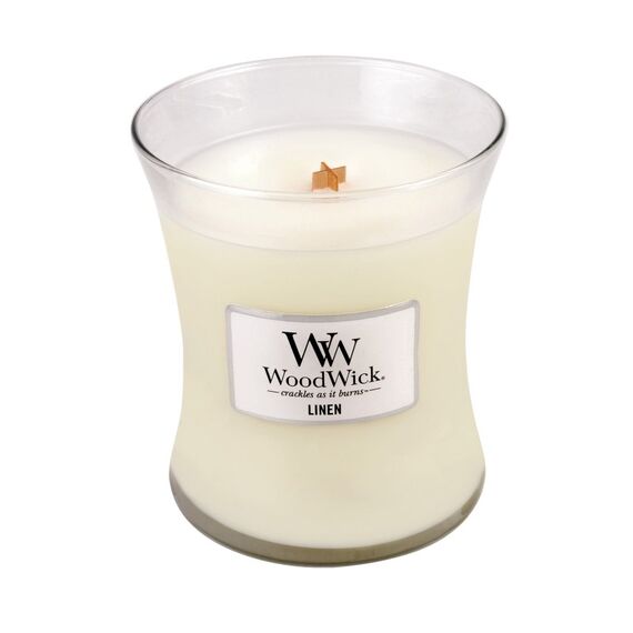 WoodWick Linen Wachskerze andere Beige 1 Stück(e)