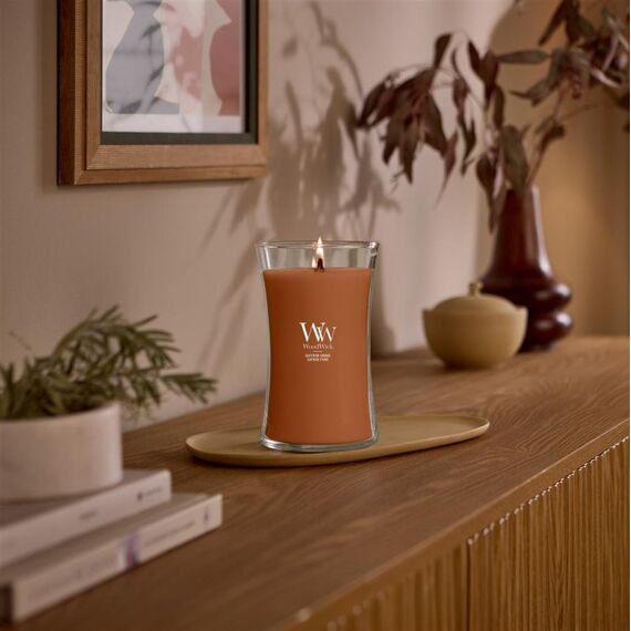 WoodWick Saffron Smoke Wachskerze Zylinder Safran Braun 1 Stück(e)