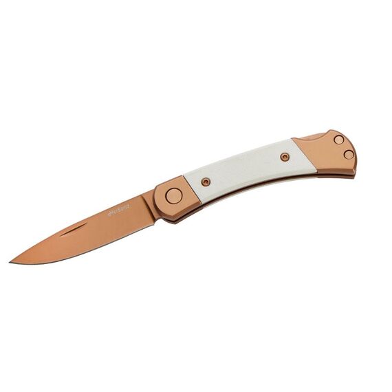 Herbertz 10000882 Taschenmesser EDC-Messer Weiß, Roségold