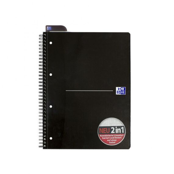 Oxford Essentials Notizbuch A4+ 70 Blätter Schwarz