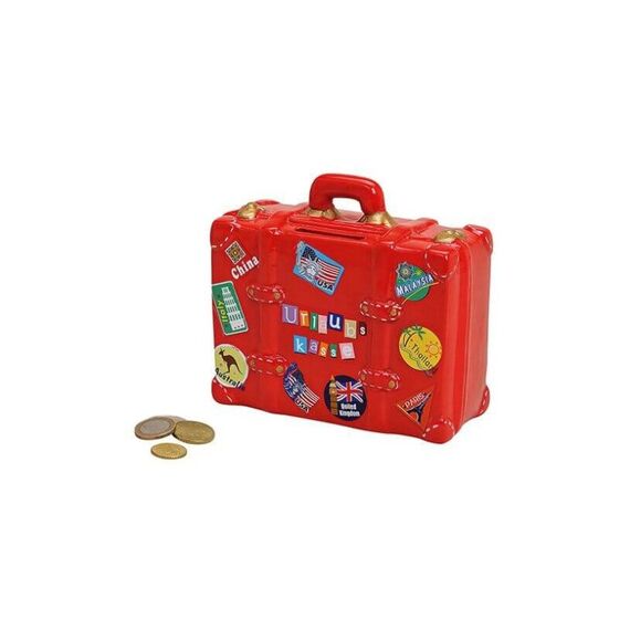 G. Wurm Suitcase Spardose Rot Keramik 1 Stück(e)