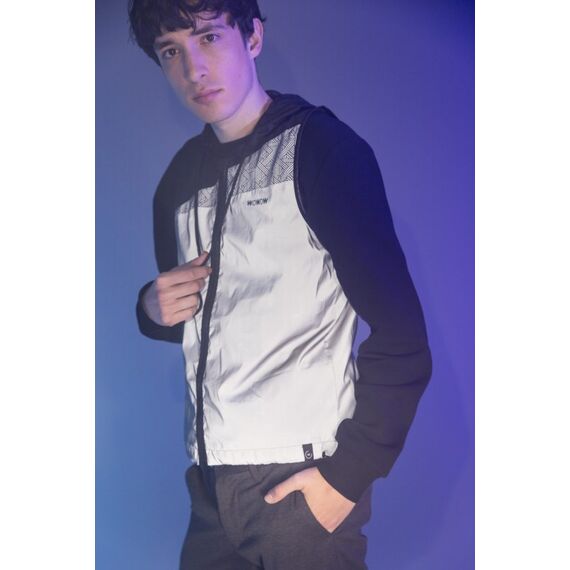 Wowow Cross Hill Sicherheitsweste Schwarz, Silber L, 5 image