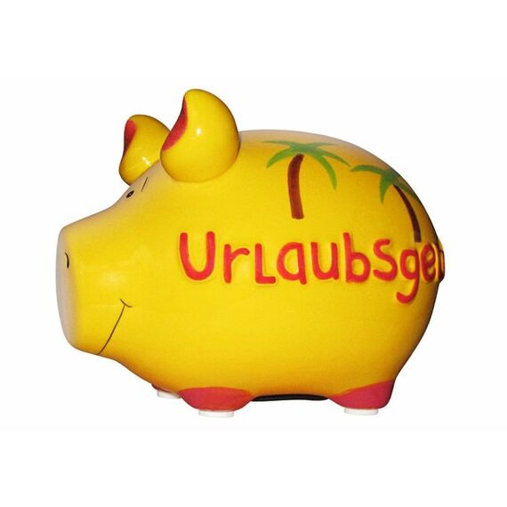G. Wurm 10027116 Spardose Gelb Keramik 3 Stück(e)