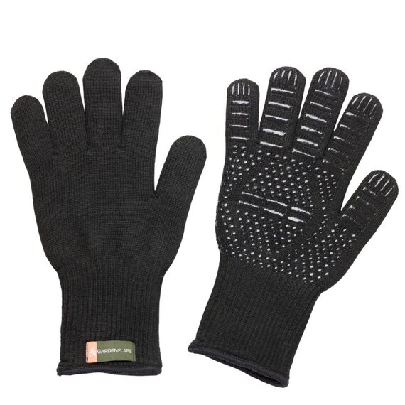 Gardenflare 10034 Handschutz Werkstatthandschuhe Schwarz Baumwolle, Silikon 2 Stück(e)