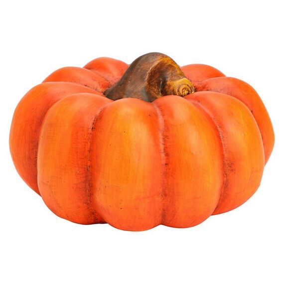 G. Wurm Pumpkin made of clay orange (W/H/D) 10x6x10cm