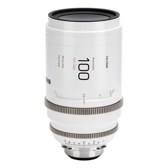 VILTROX 100MM T2.0 1.33X PL Kameraobjektiv Kinoobjektiv Anamorphotische Linse Weiß, 4 image