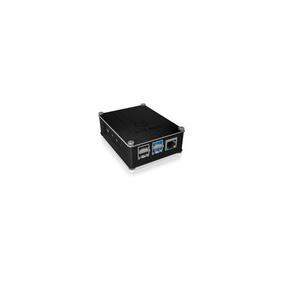 ICY BOX IB-RP110, Gehäuse für Raspberry Pi® 4, Alu Deckel und Seitengitter