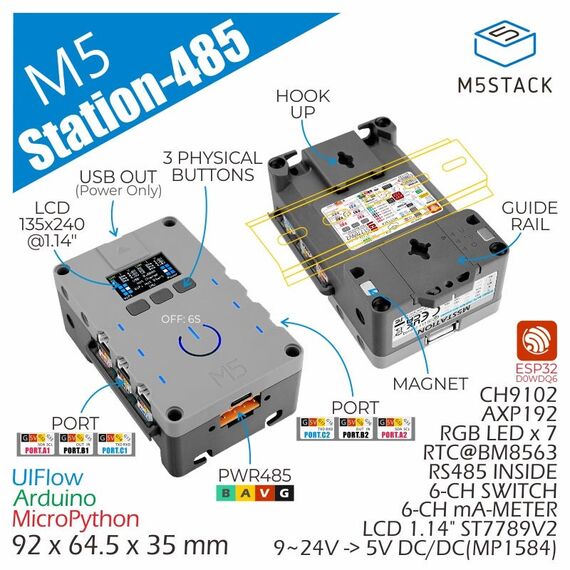 M5Stack K123 Zubehör für Entwicklungsplatinen NB-IoT/Cat-M Modul Grau, 2 image