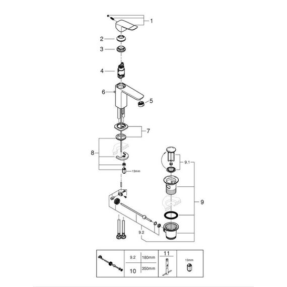 GROHE 1018562430 Wasserhahn Schwarz, 4 image