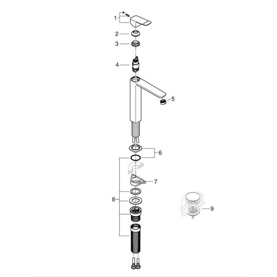 GROHE 1018920000 Wasserhahn Chrom, 4 image