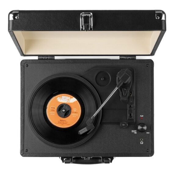 Audizio RP114BK Audio-Plattenspieler mit Riemenantrieb Schwarz, Farbe: Schwarz, 5 image