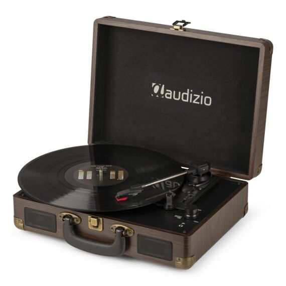 Audizio RP114W Audio-Plattenspieler mit Riemenantrieb Braun, Farbe: Braun, 2 image