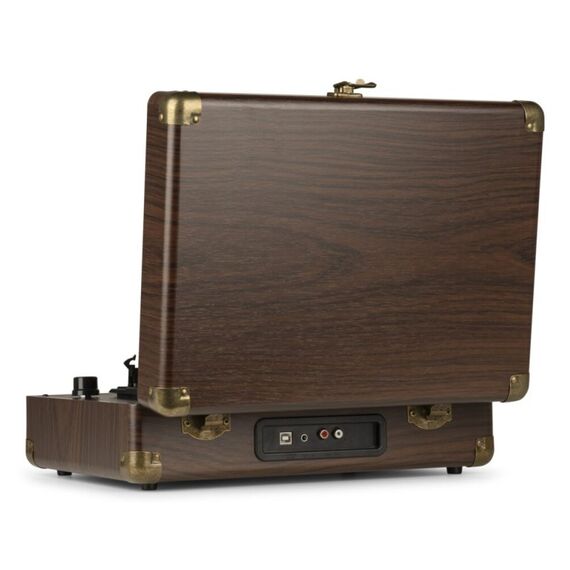 Audizio RP114W Audio-Plattenspieler mit Riemenantrieb Braun, Farbe: Braun, 3 image