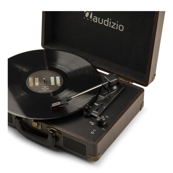 Audizio RP114W Audio-Plattenspieler mit Riemenantrieb Braun, Farbe: Braun, 4 image