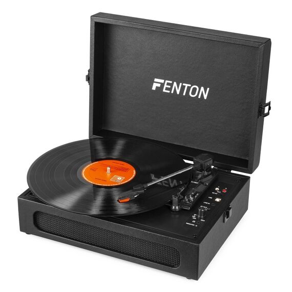 Fenton RP118B Audio-Plattenspieler mit Riemenantrieb Schwarz Manuell, Farbe: Schwarz, 2 image