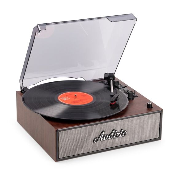 Audizio Reno-WD Audio-Plattenspieler mit Riemenantrieb Holz Manuell