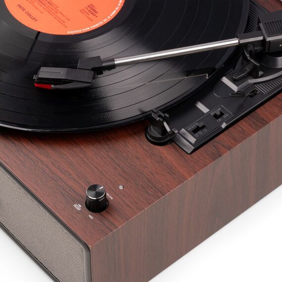 Audizio Reno-WD Audio-Plattenspieler mit Riemenantrieb Holz Manuell, 8 image