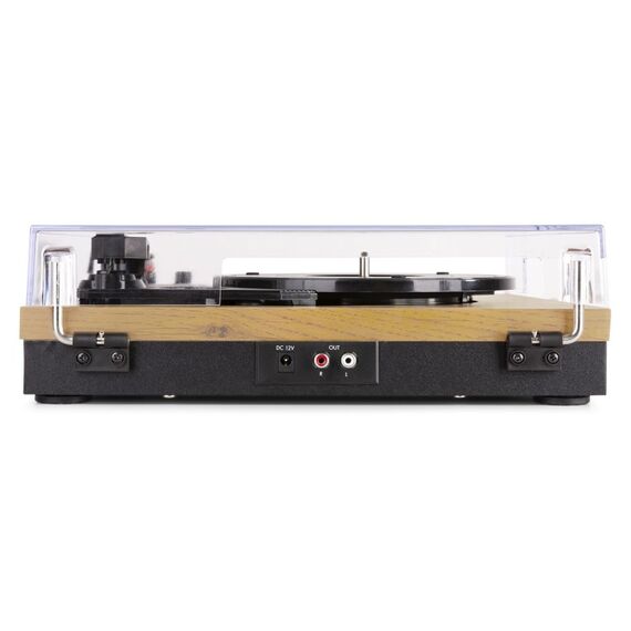 Fenton RP165L Audio-Plattenspieler mit Riemenantrieb Schwarz, Holz, 3 image