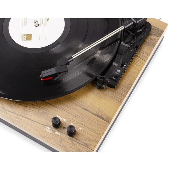 Fenton RP165L Audio-Plattenspieler mit Riemenantrieb Schwarz, Holz, 4 image