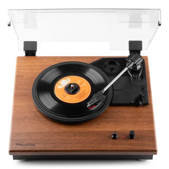 Audizio RP112L Audio-Plattenspieler mit Riemenantrieb Schwarz, Hellbraun, 7 image