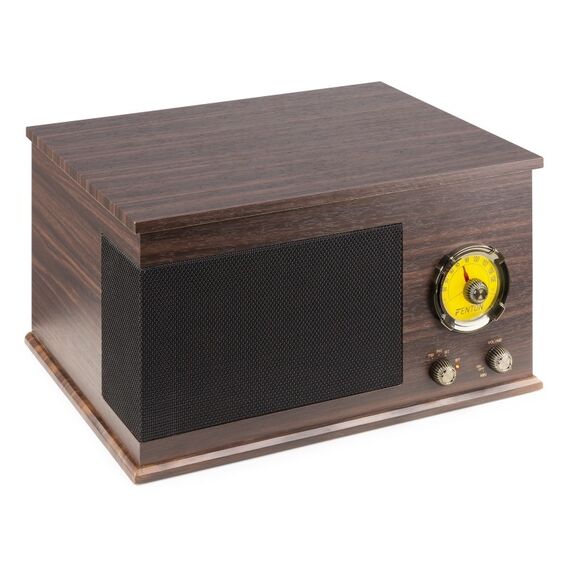 Fenton RP173 Audio-Plattenspieler mit Riemenantrieb Holz, Gelb, 2 image