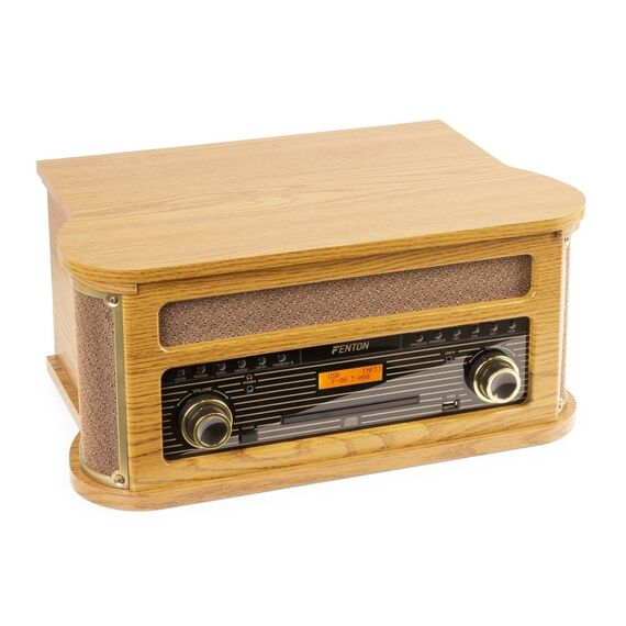 Fenton MemphisLW Plattenspieler mit Direktantrieb Holz Automatisch, Farbe: Holz, 2 image