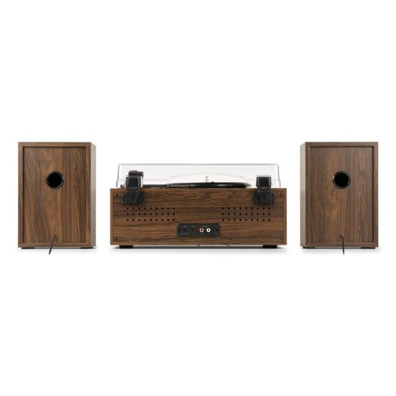 Audizio Boston Audio-Plattenspieler mit Riemenantrieb Schwarz, Holz Manuell, 4 image