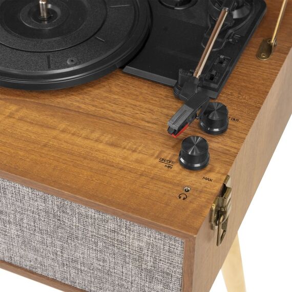 Audizio Fremont Audio-Plattenspieler mit Riemenantrieb Schwarz, Grau Automatisch, 4 image