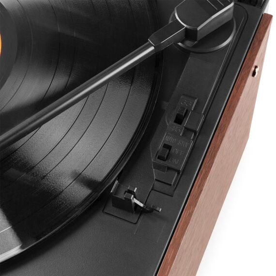 Audizio Frisco Audio-Plattenspieler mit Riemenantrieb Braun Manuell, 5 image