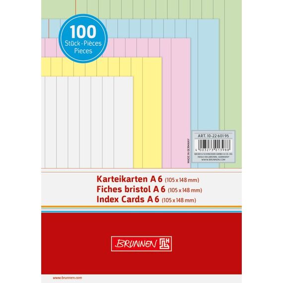 Brunnen 10-22 601 95 Karteikarte Mehrfarbig 1 Stück(e)
