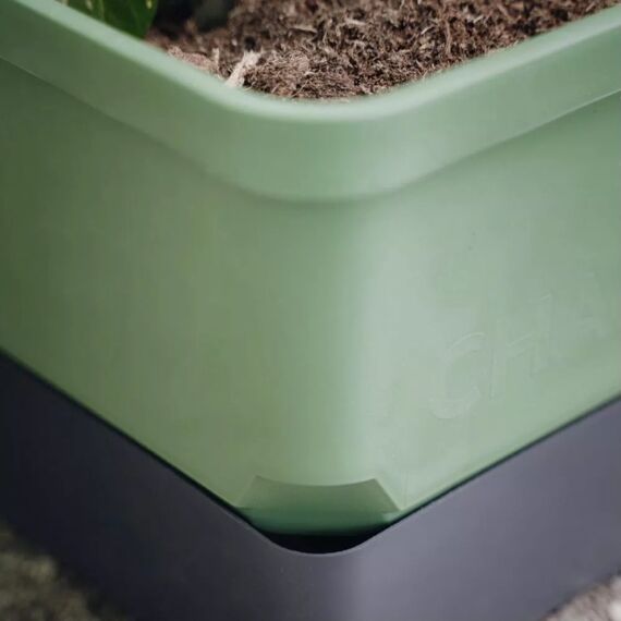 Gusta Garden Charly Chili Drinnen/Draußen Topfpflanzer Freistehend Polypropylen (PP), Aluminium Grün, Farbe: Grün, 4 image