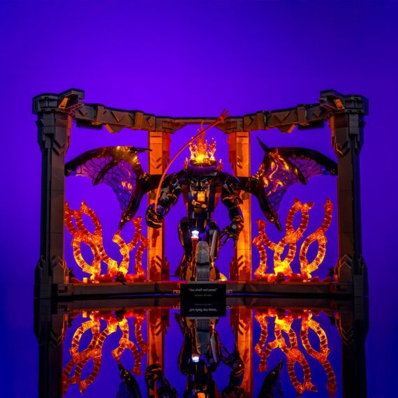 Light My Bricks Light Kit for LEGO The Lord of the Rings Balrog Book Nook #10367 Beleuchtungsset Mehrfarbig, 5 image