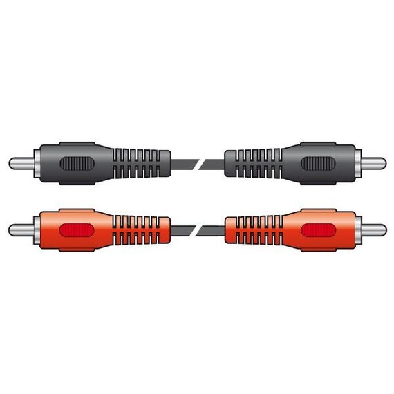 Skytronic CX402-3 Audio-Kabel 2,5 m 2 x RCA Schwarz