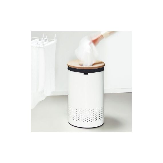 Brabantia 104404 Wäschekorb Braun, Weiß, 7 image