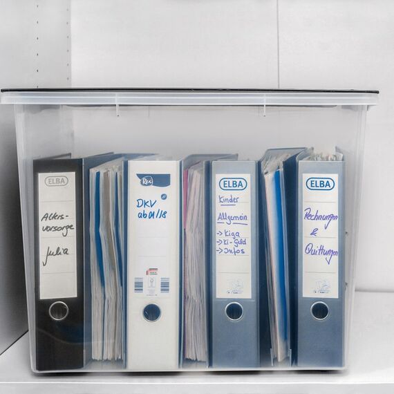 Rotho 1050308080WS Aufbewahrungsbox Rechteckig Polypropylen (PP) Transparent, Schwarz, 5 image