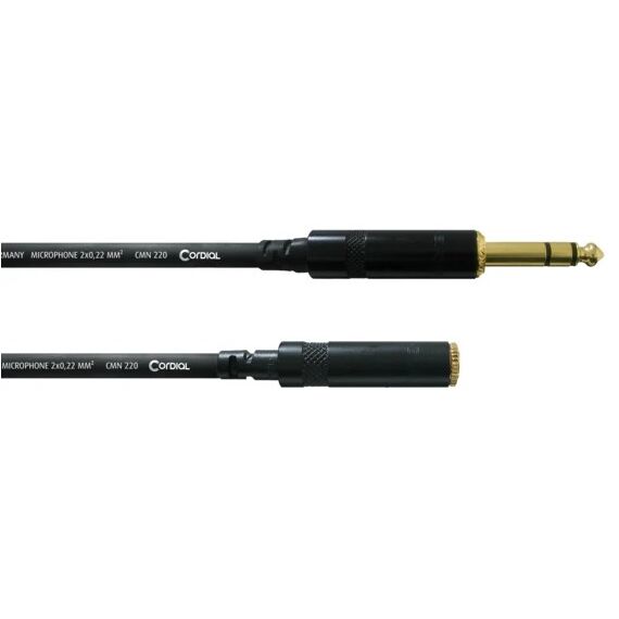 Cordial CFM 3 VY Audio-Kabel 3 m 6.35mm 3.5mm Schwarz