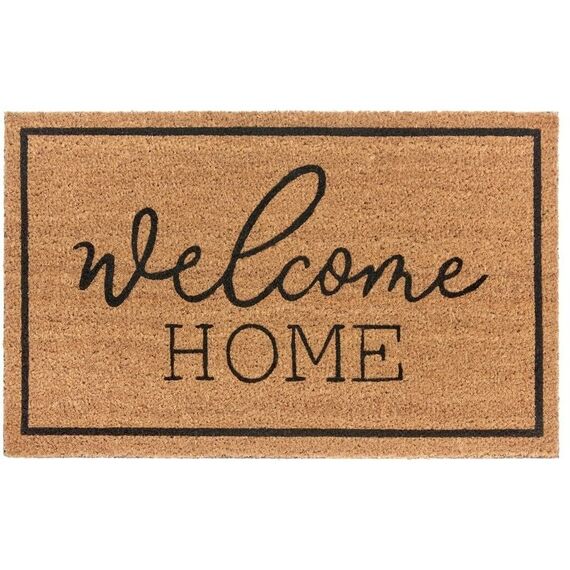 Hanse Home Welcome Home Scraper-Fußmatte Drinnen/Draußen Rechteckig Schwarz, Braun