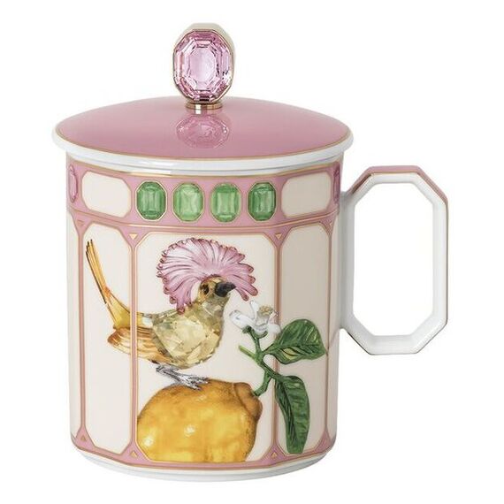 Rosenthal Swarovski IDYLLIA Tasse Weiß, Pink Universal 1 Stück(e)