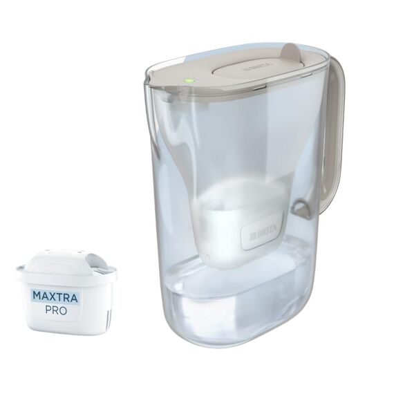Brita Style Essential Pitcher-Wasserfilter 2,4 l Sand, Transparent, Farbe: Sand, Transparent