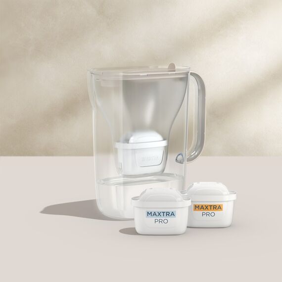 Brita Style Essential Pitcher-Wasserfilter 2,4 l Sand, Transparent, Farbe: Sand, Transparent