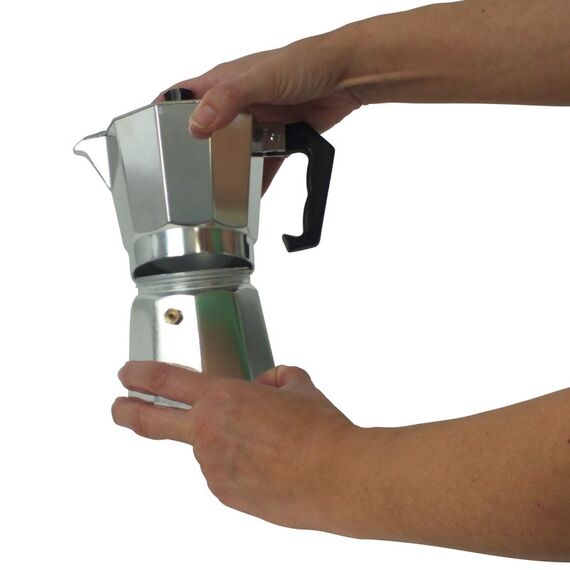 Kela 10590 Manuelle Kaffeemaschine Mokka-Kanne Aluminium, 4 image