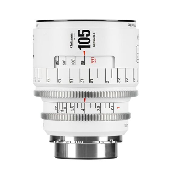 7Artisans 105T21W-PL INF Kameraobjektiv Camcorder Kinoobjektiv Weiß, Farbe: Weiß