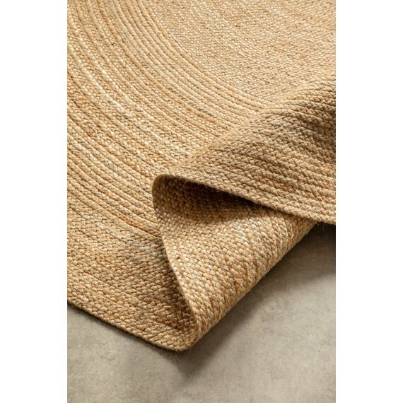 Hanse Home 106005-140 Teppich Drinnen Rund Jute Braun, Gold, Farbe: Braun, Gold, 3 image