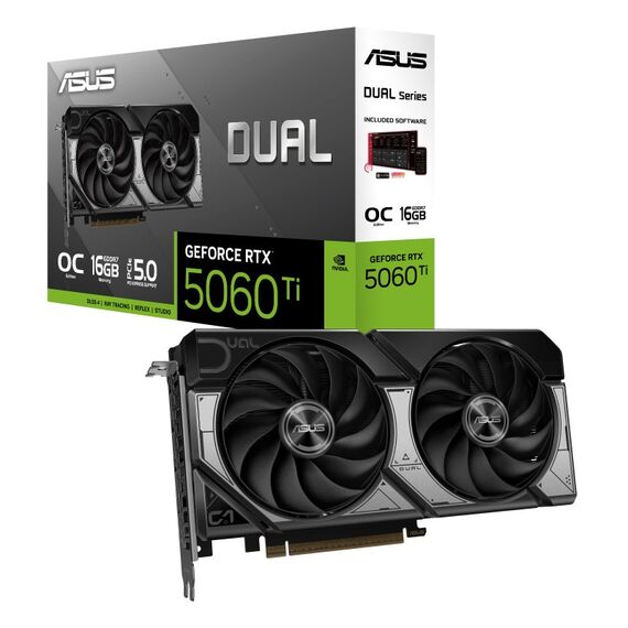 ASUS Dual -RTX5060TI-O16G NVIDIA GeForce RTX 5060 Ti 16 GB GDDR7, 8 image