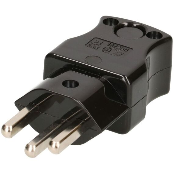 Max Hauri AG Stecker Typ 23 3-polig schwarz