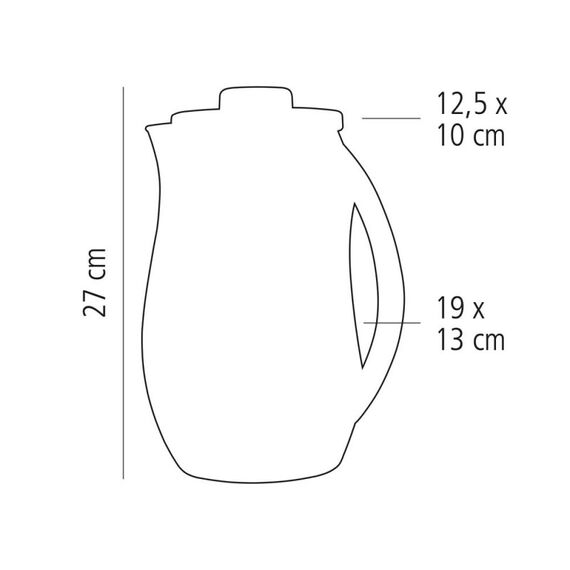 APS-Germany 10769 Karaffe, Krug & Flasche 2,8 l Transparent, 3 image