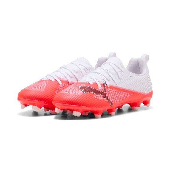 PUMA Ultra 7 Match FG/AG Jr Fußball Unisex Rot, Weiß, Größe: 31