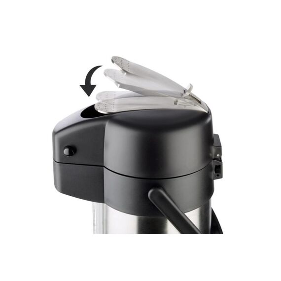 APS-Germany 10916 Thermosflasche 3 l Schwarz, Edelstahl, 3 image