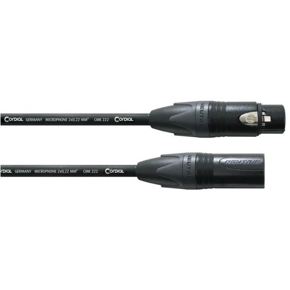 Cordial CPM 1 FM Audio-Kabel 1 m XLR Schwarz, Farbe: Schwarz, Länge: 1 m