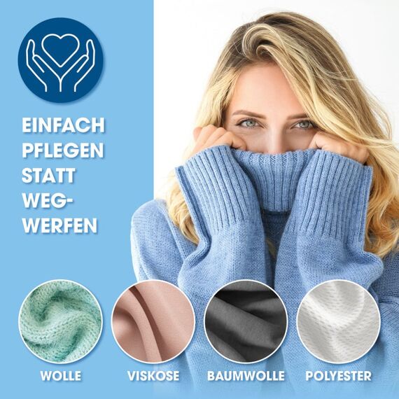CLEANmaxx 11096 Fusselrasierer Blau, Weiß Edelstahl, 6 image